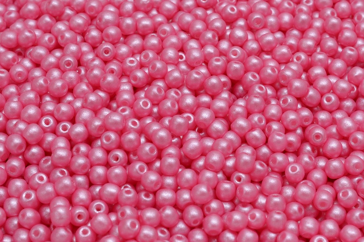 3mm Czech Round Druk Bead, Crystal Magic Blue/Pink, 50 pieces