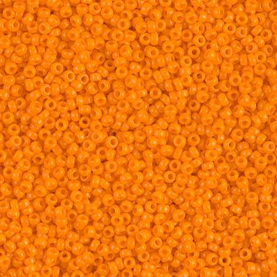 Miyuki 15/0 Round Seed Bead, 15-405, Opaque Tangerine