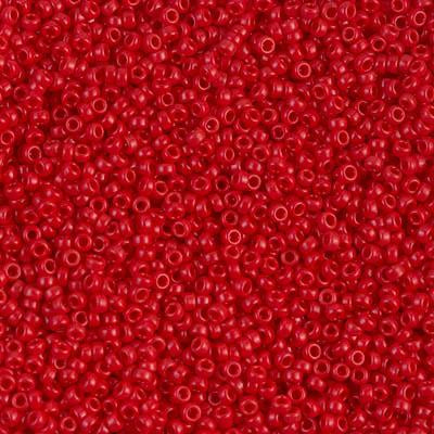 Miyuki 15/0 Round Seed Bead, 15-408, Opaque Red