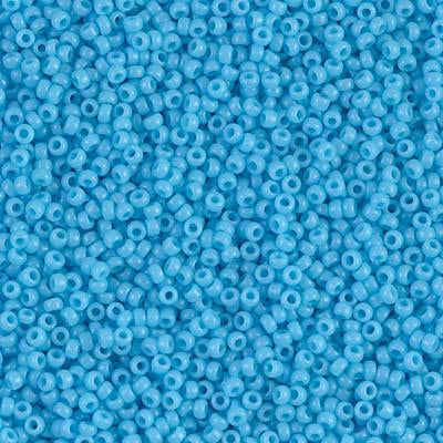 Miyuki 15/0 Round Seed Bead, 15-413, Opaque Turquoise Blue