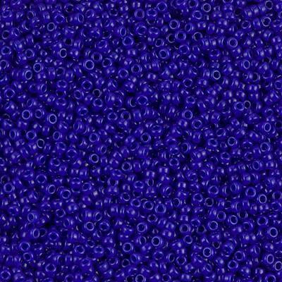 Miyuki 15/0 Round Seed Bead, 15-414, Opaque Cobalt