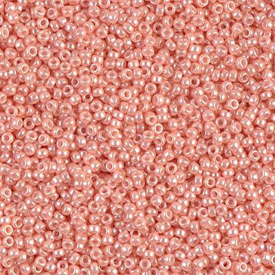 Miyuki 15/0 Round Seed Bead, 15-429, Opaque Salmon