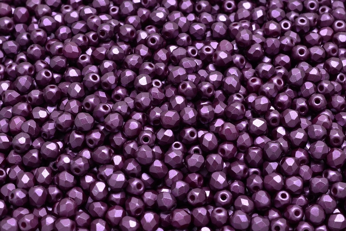  Dark Purple Glass Seed Beads, 4mm Glass Seed Bead