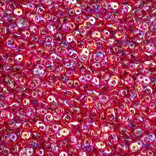 Superduo, Crystal Summer Rainbow Pink, SD0003-48120, 8 grams