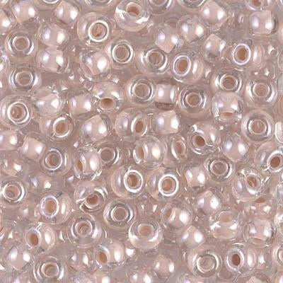 Miyuki 6 Round Seed Bead, 6-215, Blush Lined Crystal