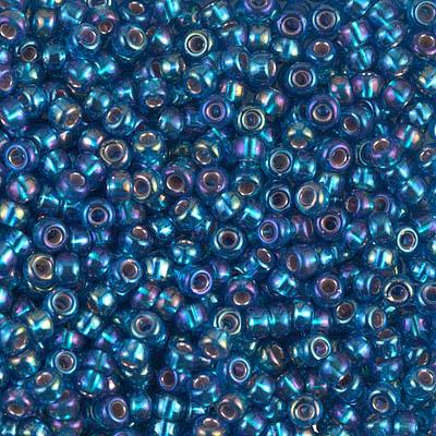 Czech Glass Seed Beads Size 8/0 Matte Rainbow Blue Gray