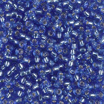 Size 8 Pale Cornflower Blue Glass Seed Beads