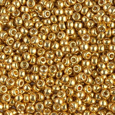 Miyuki 8 Round Seed Bead, 8-1052, Galvanized Gold