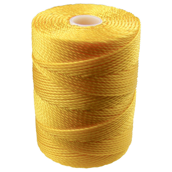 C-LON Bead Cord, Golden Yellow - 0.5mm, 92 Yard Spool