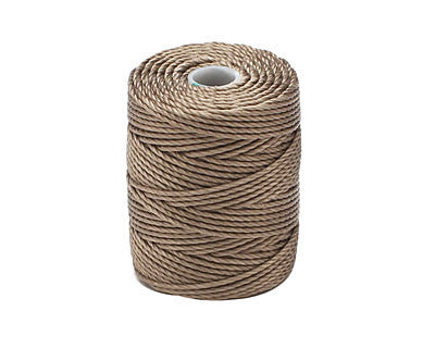 C-Lon Tex 400 Heavy Weight Bead Cord, Antique Brown - 1.0mm, 36 Yard Spool