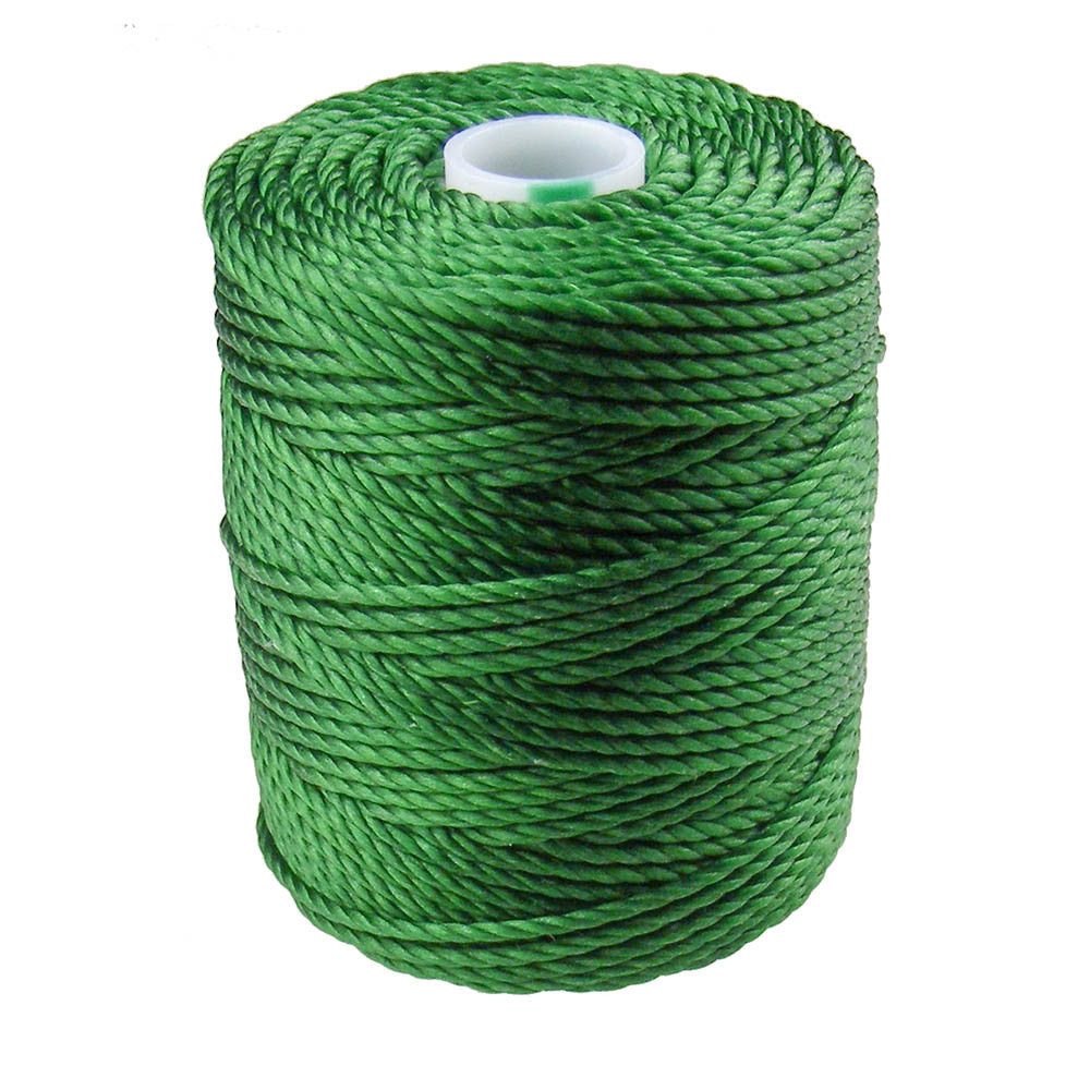 C-Lon Size D Beading Thread - 1 Bobbin - Green