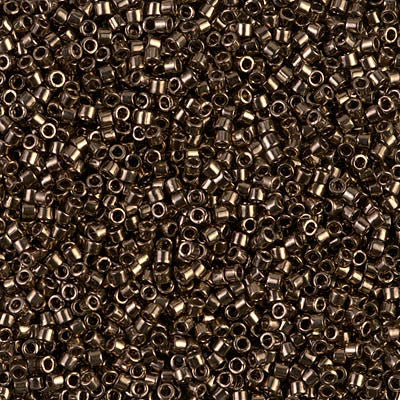 Miyuki Delica Seed Bead 11/0 Metallic Matte Black Luster (3 Gram Tube)