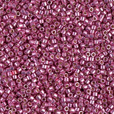 Miyuki Delica Seed Beads, 11/0 Size, #420 Galvanized Pink Dyed (2.5 Tube)  — Beadaholique