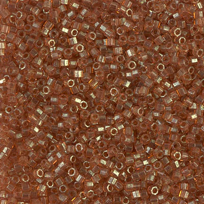 Size 11/0 2-Cut Hex Seed Beads- #847 Crystal Copper Lined - Capital City  Beads