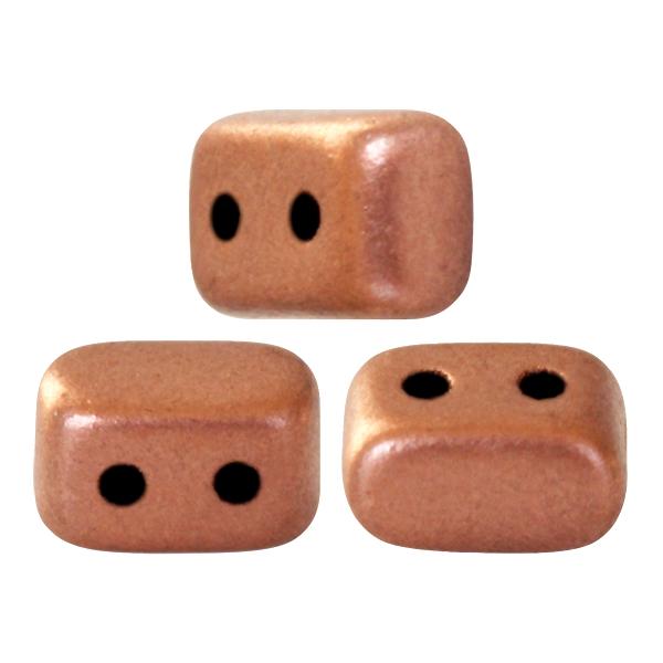 IOS® PAR PUCA® (50 Beads) - Opaque Salmon Spotted - 5.5x2.5mm 2