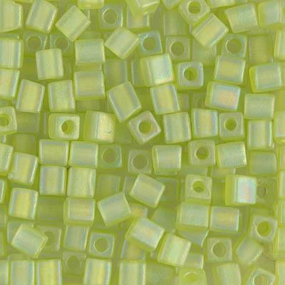 Miyuki 4mm Magatama Seed Bead Matte Pale Green AB 23g Tube (2134F)