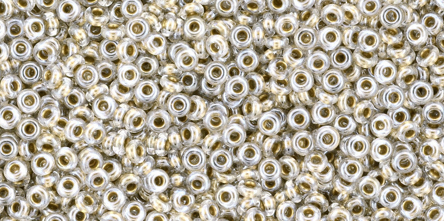 Toho Demi Round Seed Beads, Thin 8/0 (3mm), 7.4 Grams, #508 Higher Metallic  Iris Olivine — Beadaholique
