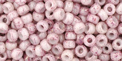 20-108-145F TOHO Glass Seed Bead, Size 8, 3mm, Ceylon Frosted Innocent Pink  - Rings & Things