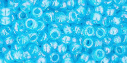 Toho Round Seed Beads 8/0 #1703 - Gilded Marble Turquoise (8 Grams) 